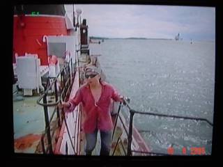Mike Spenser on deck of St.Paul